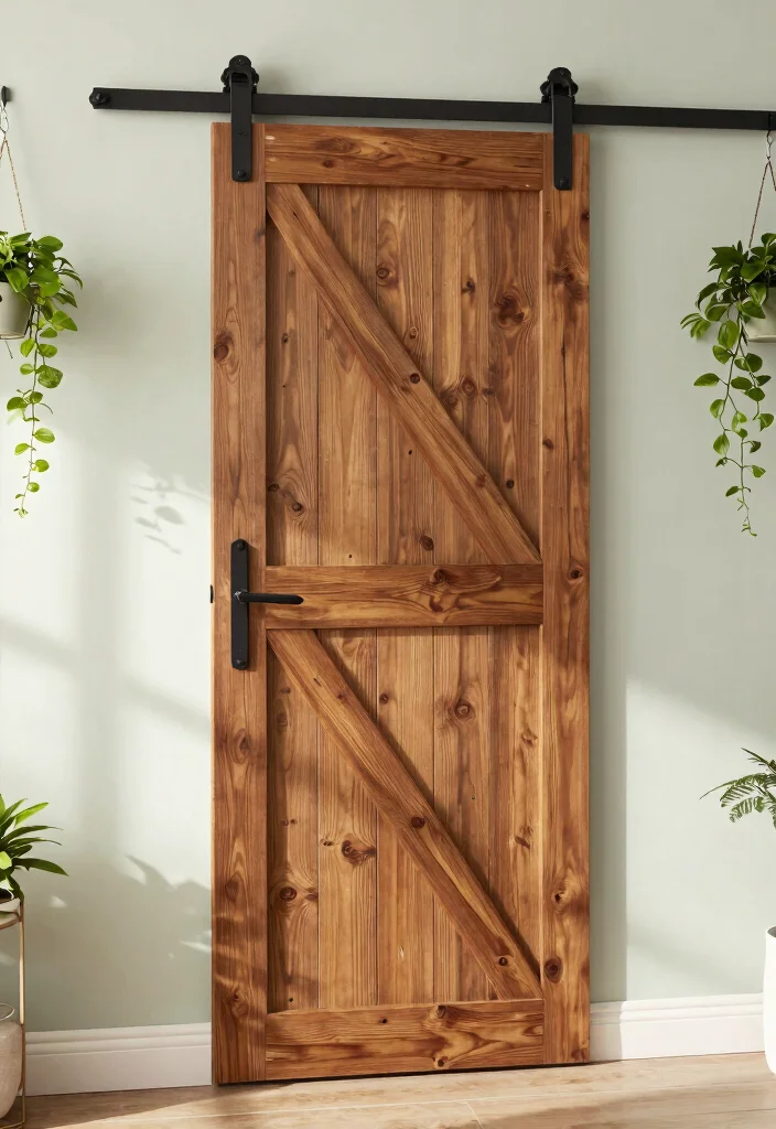 12 Farmhouse Interior Doors on a Budget That Look Custom-Made - 2. Rustic Barn Door 1