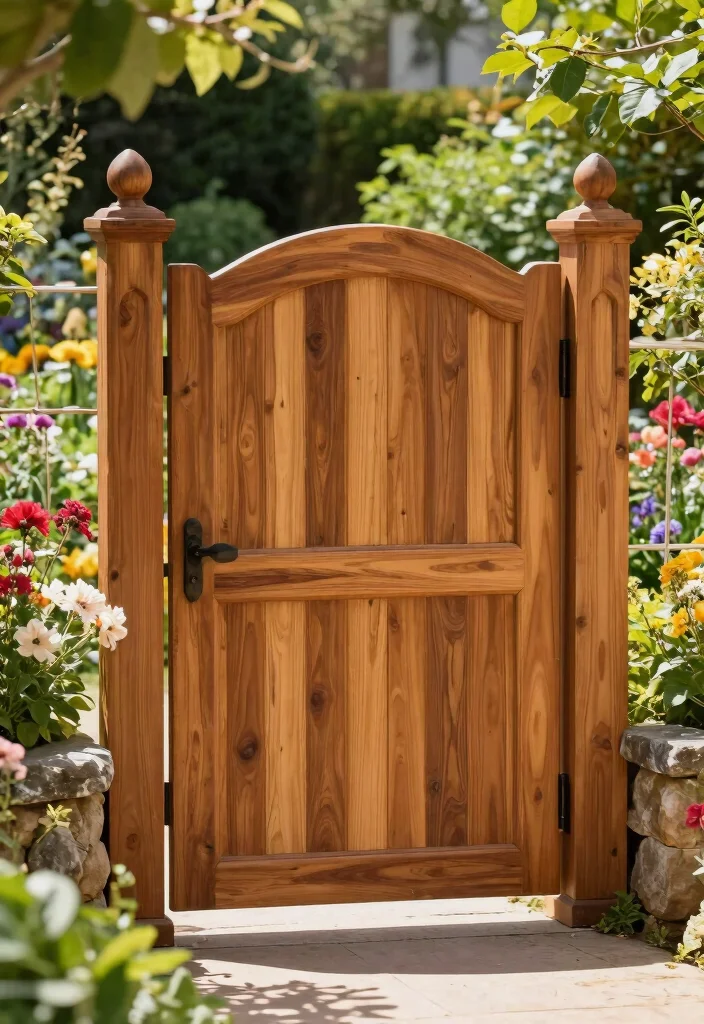 12 Fence Gate Doors That Don't Sag or Stick Over Time - 1. Sturdy Cedar Wood Gates 1