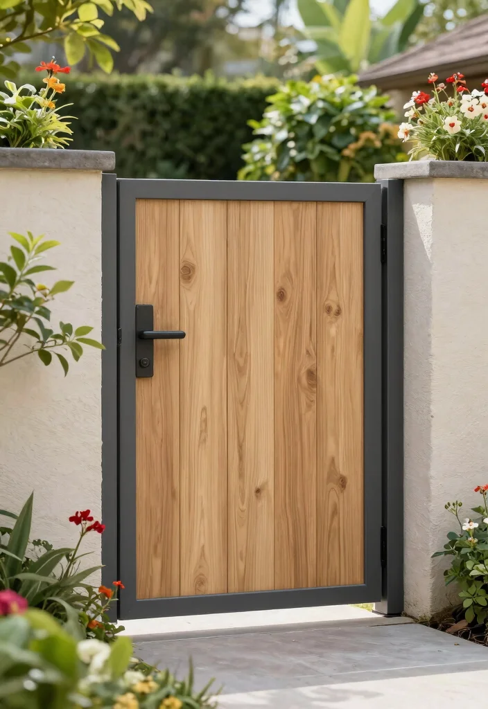 12 Fence Gate Doors That Don't Sag or Stick Over Time - 4. Composite Material Gates 1