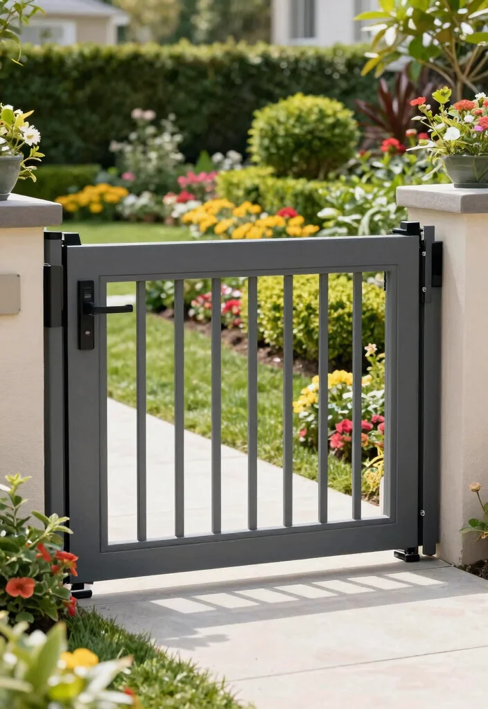 12 Fence Gate Doors That Don't Sag or Stick Over Time - 7. Automatic Sliding Gates 1