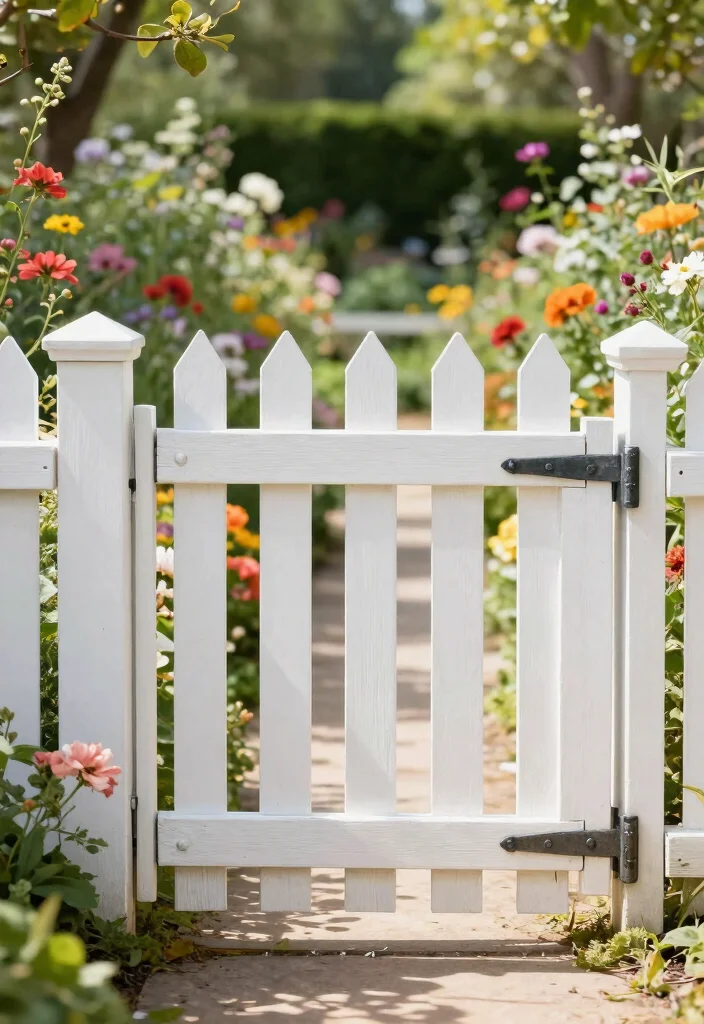 12 Fence Gate Doors That Don't Sag or Stick Over Time - 8. Picket Fencing Gates 1