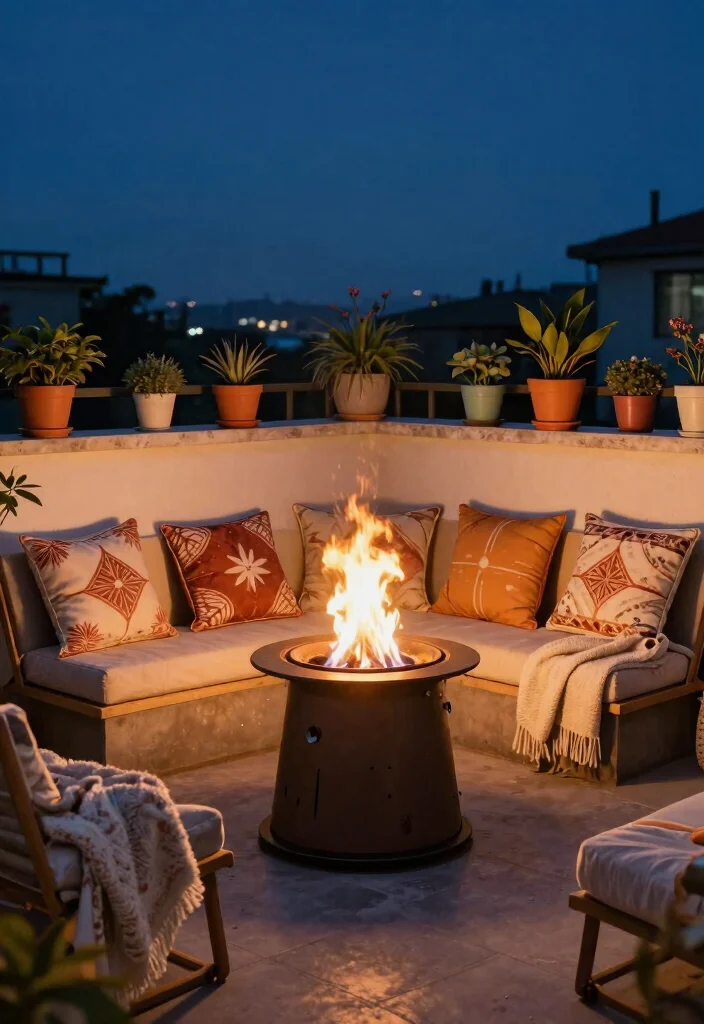 12 Firepits Backyard Ideas for Small Spaces and Tight Budgets - 4. Portable Firepit 1