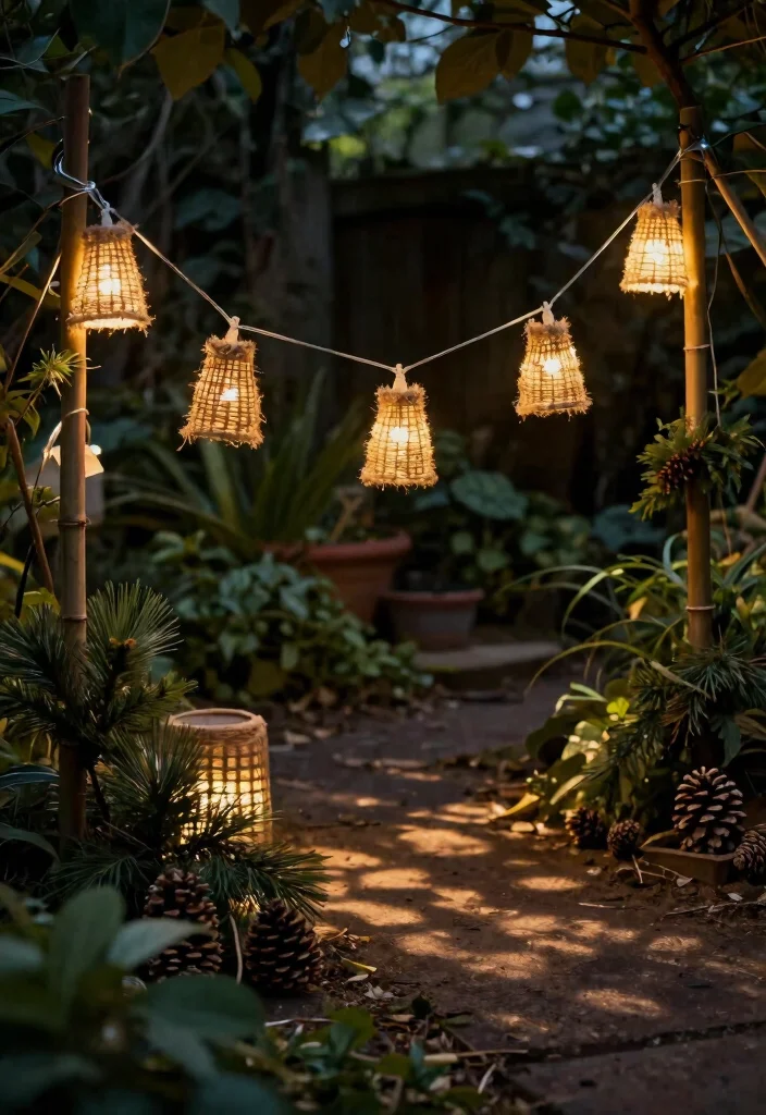 12 Outdoor Christmas Lights Ideas That Stay Lit All Season - 5. String Lights in Eco-Friendly Materials 1
