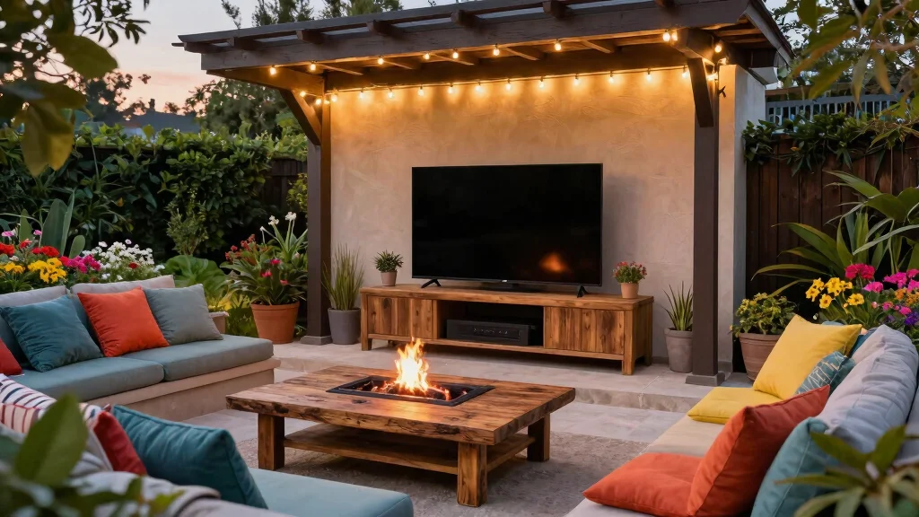 12 Outdoor TV Area Ideas That Protect Screens From Glare and Rain