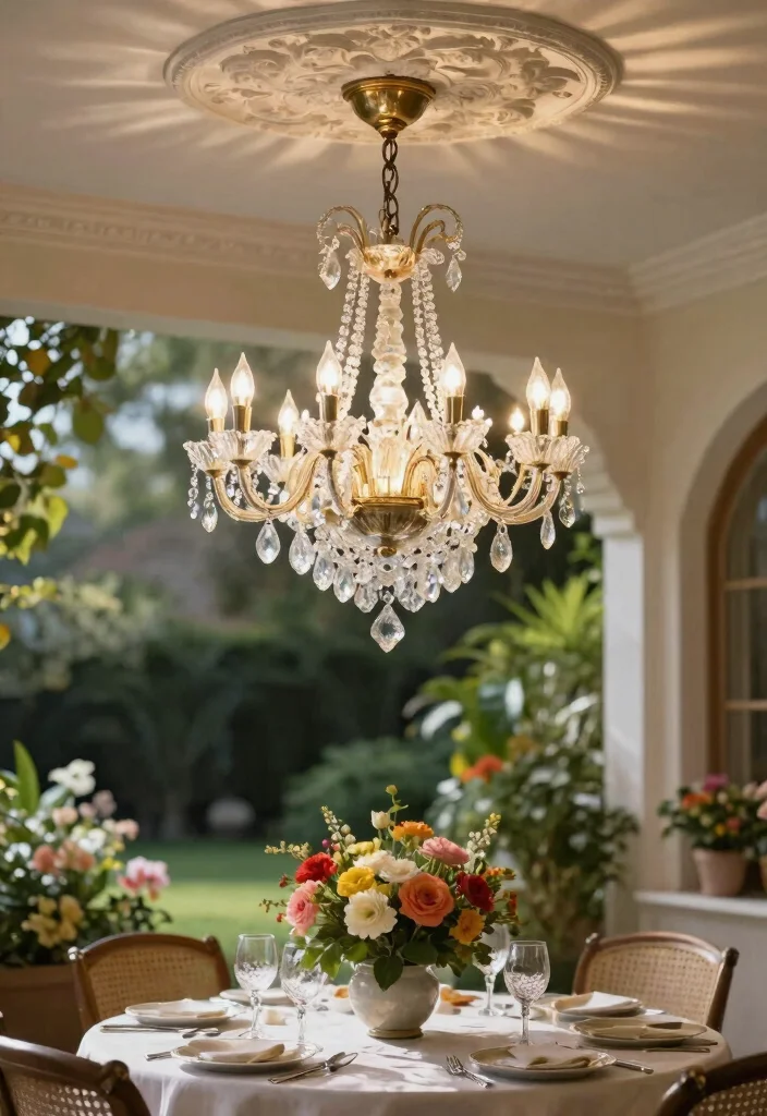 12 Outdoor Wall Lights That Stay Bright Without Running New Wire - 12. Charming Vintage Solar Chandeliers 1