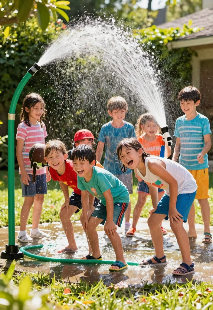 12 Water Games for Kids Outdoor That Don't Waste Too Much Water - 11. Eco-friendly Water Limbo 1