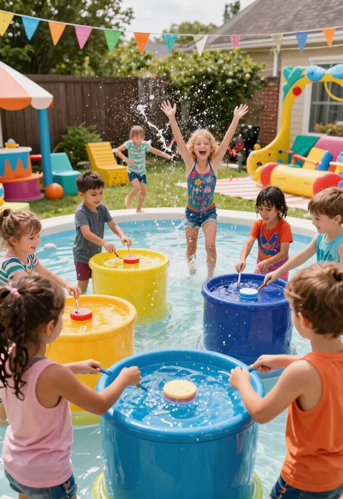12 Water Games for Kids Outdoor That Don't Waste Too Much Water - 12. Water Music Party 1