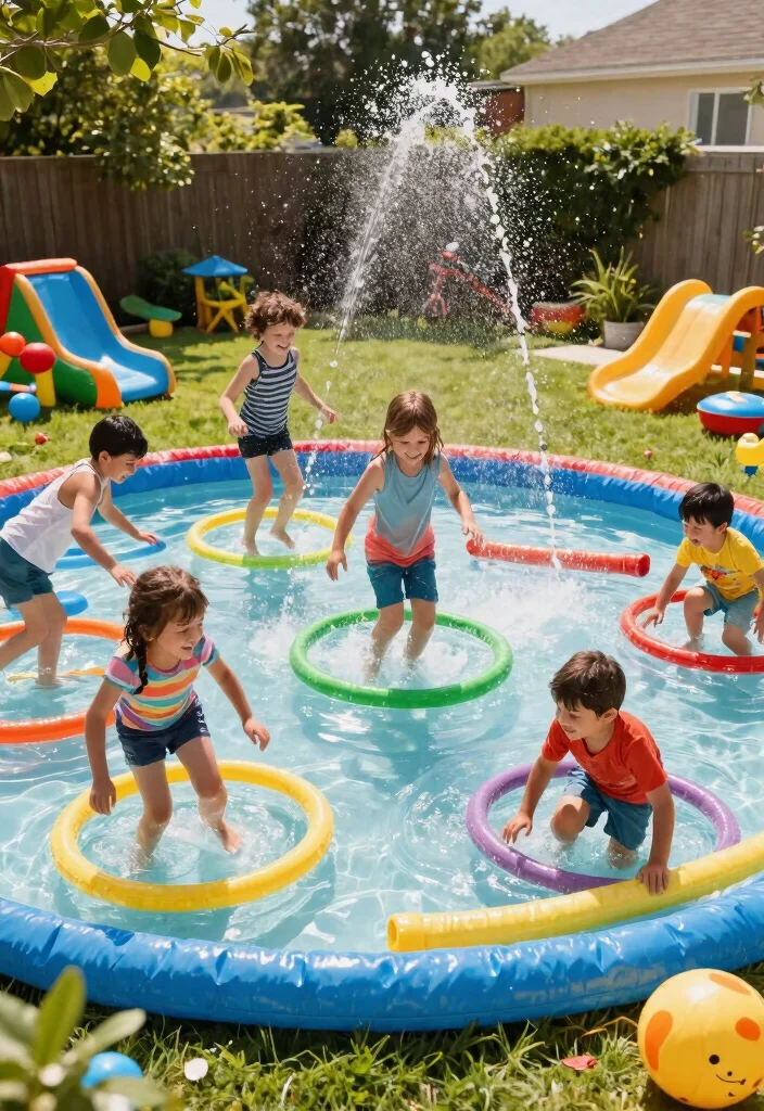 12 Water Games for Kids Outdoor That Don't Waste Too Much Water - 8. DIY Water Obstacle Course 1