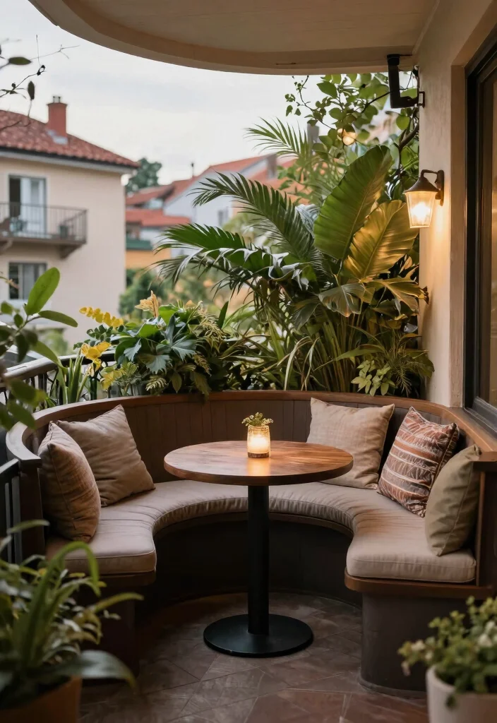 14 Balcony Bar Ideas for Small Spaces Without Permanent Install - 14. Cozy Corner Bar 1