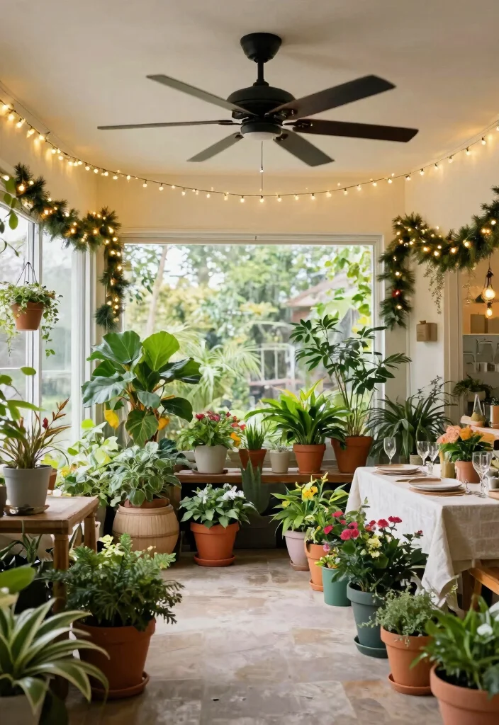 14 Black Ceiling Fan Ideas That Don't Show Every Dust Speck - 12. Seasonal Decor Integration 1