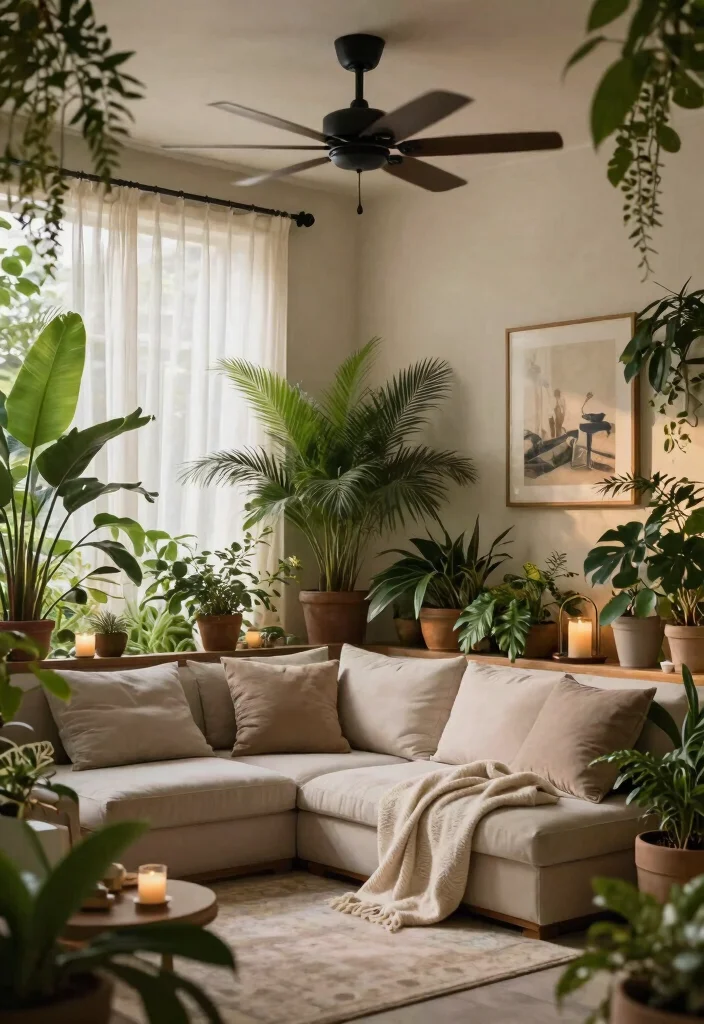 14 Black Ceiling Fan Ideas That Don't Show Every Dust Speck - 14. Creating a Cozy Retreat 1