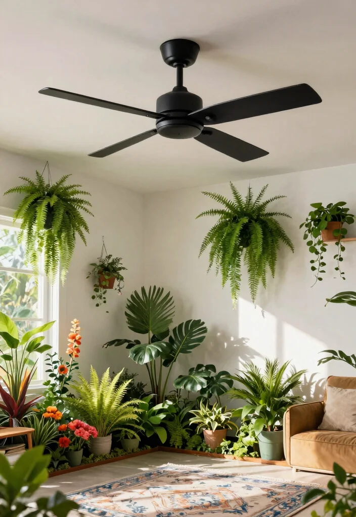 14 Black Ceiling Fan Ideas That Don't Show Every Dust Speck - 8. Unique Blades and Features 1