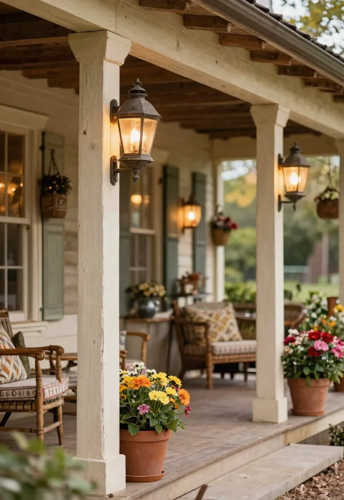 14 Cedar Porch Post Ideas That Add Curb Appeal and Support Structure - 8. Rustic Farmhouse Styled Cedar Posts 1