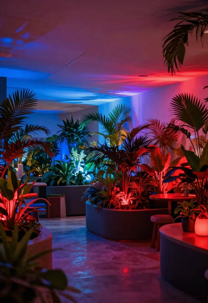 14 False Ceiling Lighting Ideas That Hide Ductwork and Wiring - 7. Color-Changing LED Lights for Mood Setting 1