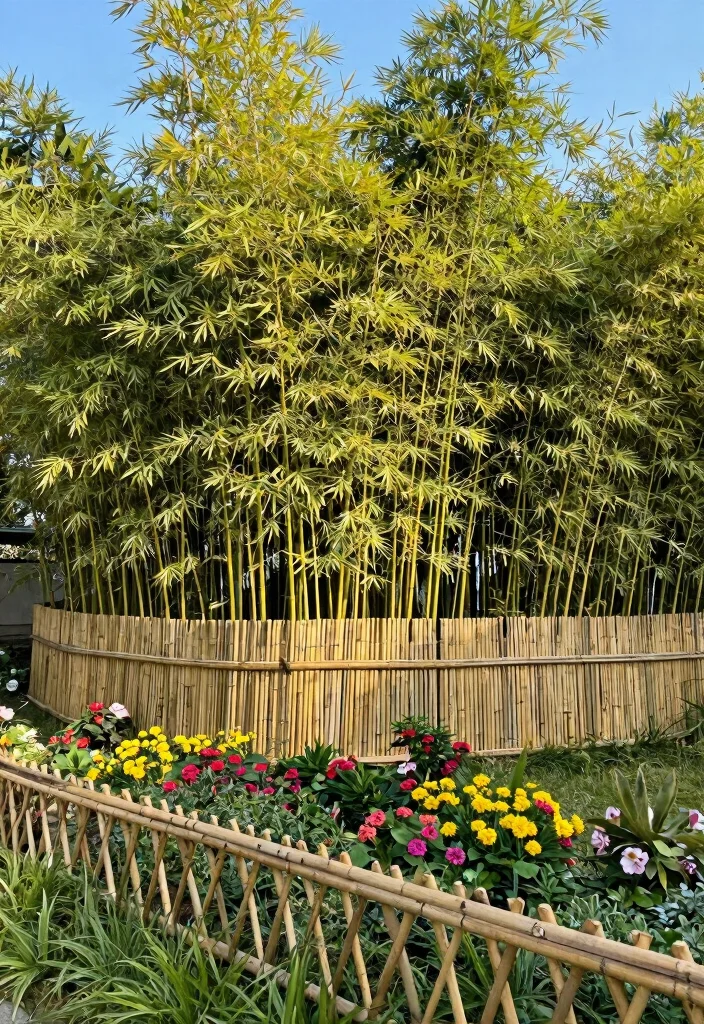 14 Fence Screening Ideas That Block Neighbors Without Full Rebuild - 2. Bamboo Fencing for an Exotic Touch 1