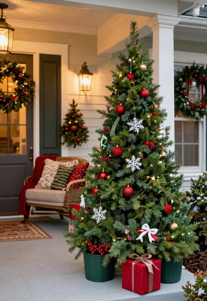 14 Front Porch Topiary Ideas That Stay Green Year-Round 15 14 Front Porch Topiary Ideas That Stay Green Year-Round - 14. Themed Seasonal Displays 1