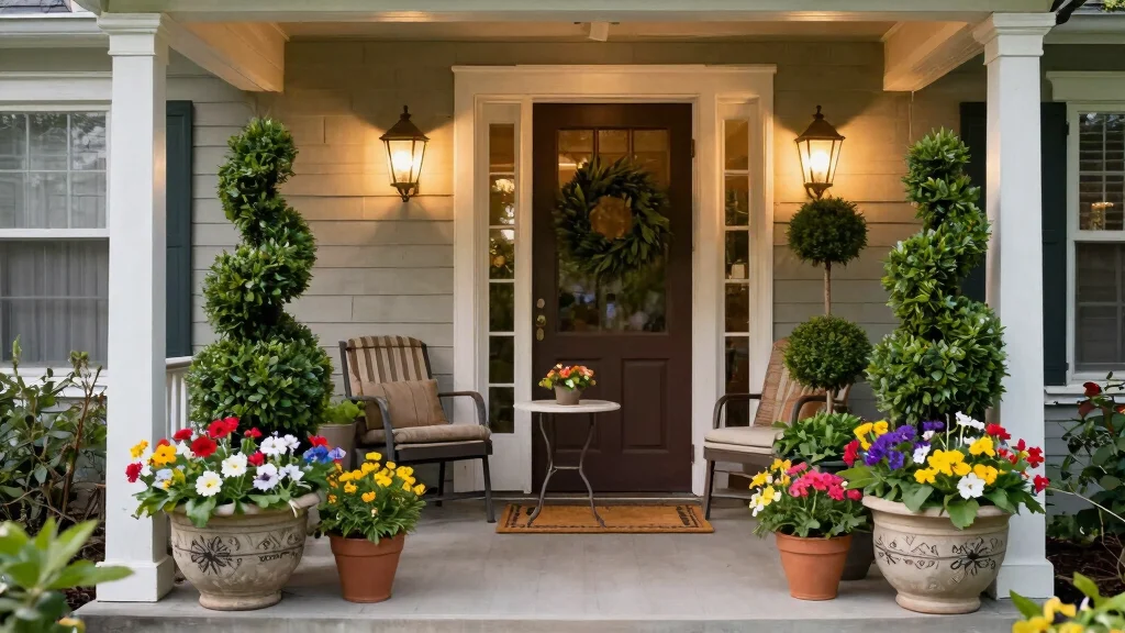 14 Front Porch Topiary Ideas That Stay Green Year-Round