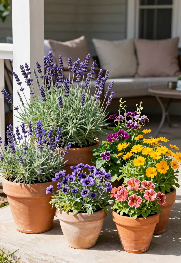 14 Porch Planter Ideas That Survive Heat and Missed Watering - 5. Hardy Perennials 1
