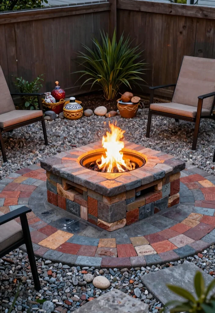 14 Small Backyard Fire Pit Ideas for Tight Spaces and HOA Rules - 11. DIY Fire Pit from Pavers 1