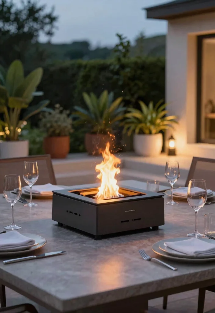 14 Small Backyard Fire Pit Ideas for Tight Spaces and HOA Rules - 6. Tabletop Fire Pit 1