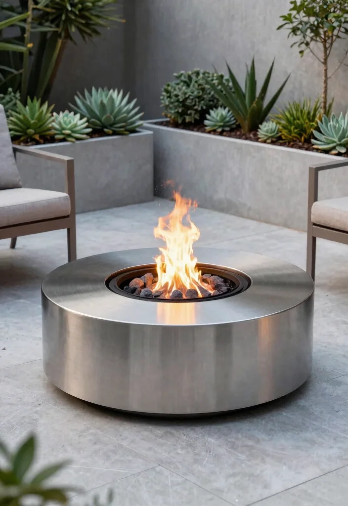 14 Small Backyard Fire Pit Ideas for Tight Spaces and HOA Rules - 8. Minimalist Fire Pit Ring 1