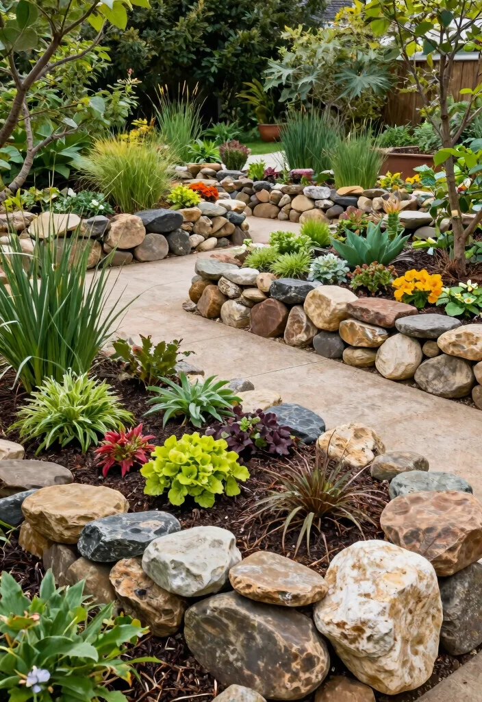 14 Stone Garden Beds That Keep Soil From Washing Out in Rain - 11. Sustainable Stone Selection 1