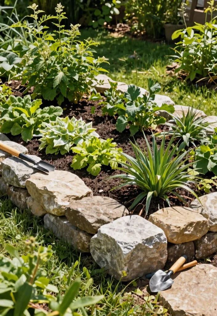 14 Stone Garden Beds That Keep Soil From Washing Out in Rain - 13. Maintenance Tips for Stone Garden Beds 1