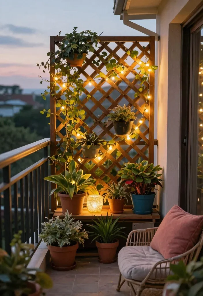 15 Balcony Privacy Screen Ideas for Renters Who Can't Drill - 6. Lattice Panels 1