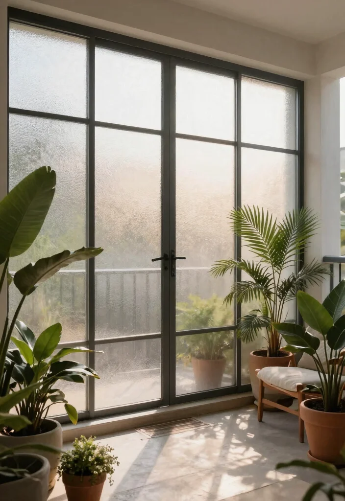 15 Balcony Privacy Screen Ideas for Renters Who Can't Drill - 9. Frosted Window Film 1
