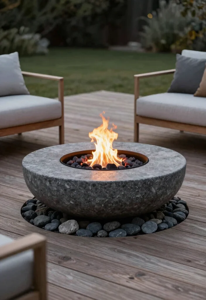 15 Deck Fire Pit Ideas That Meet Code Without a Permit - 2. Fire Bowl for the Minimalist 1