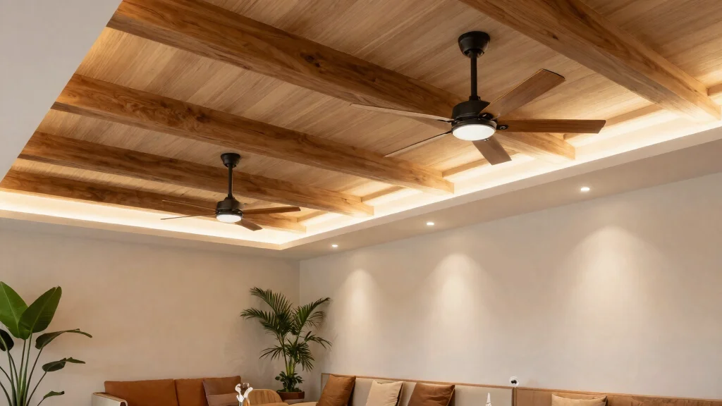 15 False Ceiling Ideas for Halls with Two Fans That Hide Wiring Cheap