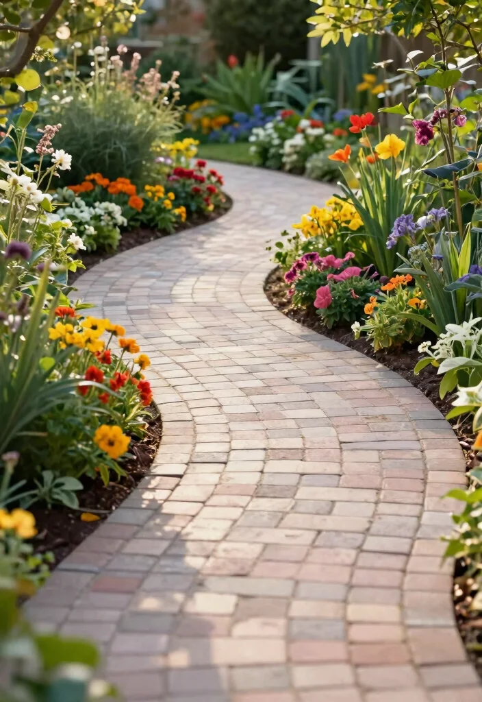 15 Front Yard Paver Ideas That Don't Require Heavy Equipment - 4. Curvy Pathways 1