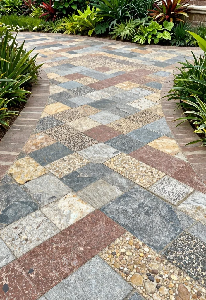 15 Front Yard Paver Ideas That Don't Require Heavy Equipment - 5. Geometric Patterns 1