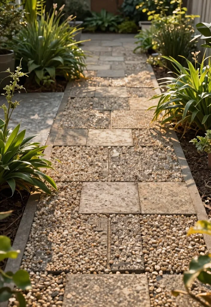15 Front Yard Paver Ideas That Don't Require Heavy Equipment - 9. Gravel Infill 1