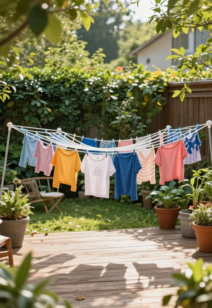 15 Outdoor Clothes Line Ideas That Don't Ruin Your Backyard View - 3. Retractable Lines for Space Efficiency 1