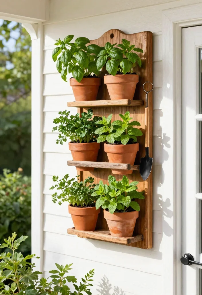 15 Outdoor Planters Front Door Ideas for Small Entry Spaces 2 15 Outdoor Planters Front Door Ideas for Small Entry Spaces - 1. Wall-Mounted Herb Garden 1