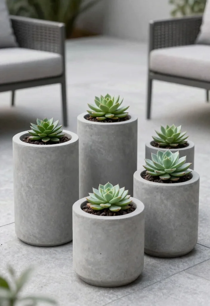 15 Outdoor Planters Front Door Ideas for Small Entry Spaces 11 15 Outdoor Planters Front Door Ideas for Small Entry Spaces - 10. Modern Minimalist Planters 1