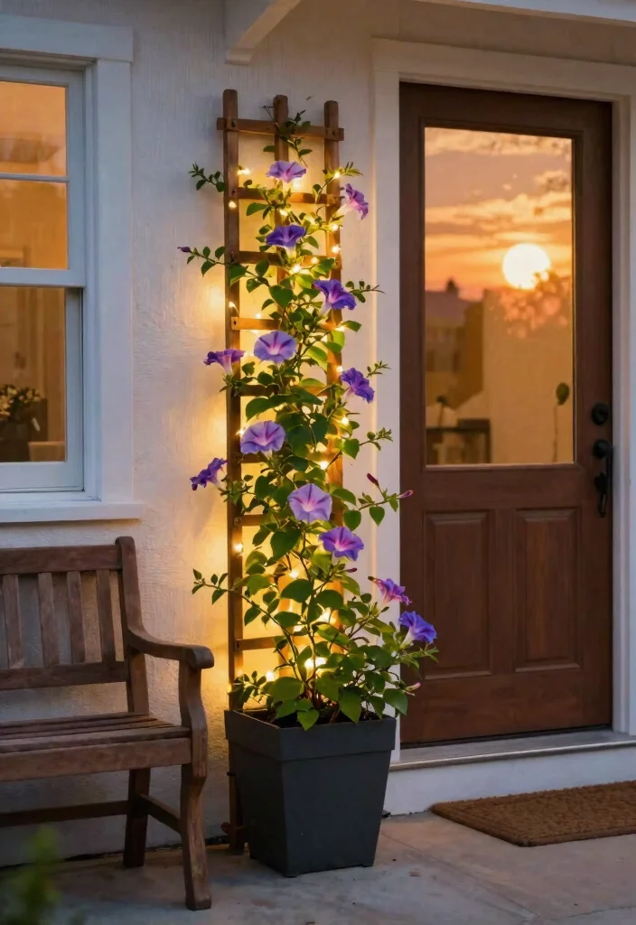 15 Outdoor Planters Front Door Ideas for Small Entry Spaces 12 15 Outdoor Planters Front Door Ideas for Small Entry Spaces - 11. Trellis Planter Combo 1