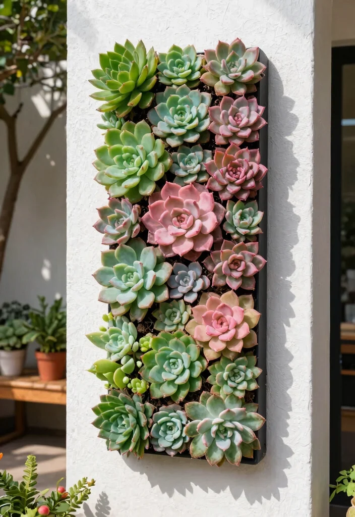 15 Outdoor Planters Front Door Ideas for Small Entry Spaces 3 15 Outdoor Planters Front Door Ideas for Small Entry Spaces - 2. Vertical Succulent Wall Planter 1