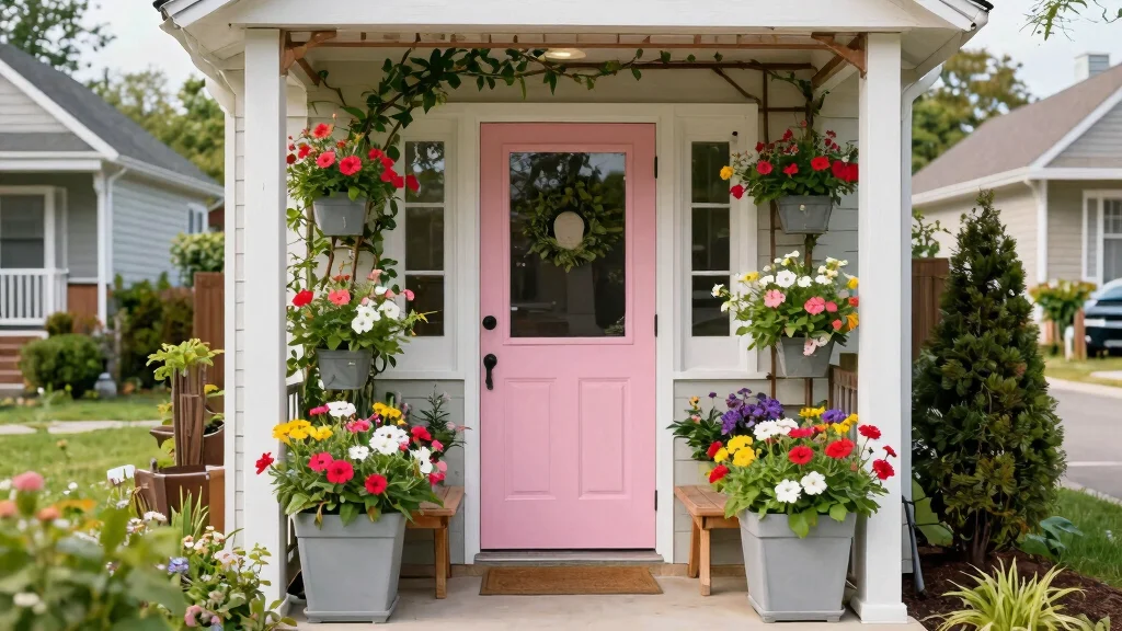 15 Outdoor Planters Front Door Ideas for Small Entry Spaces