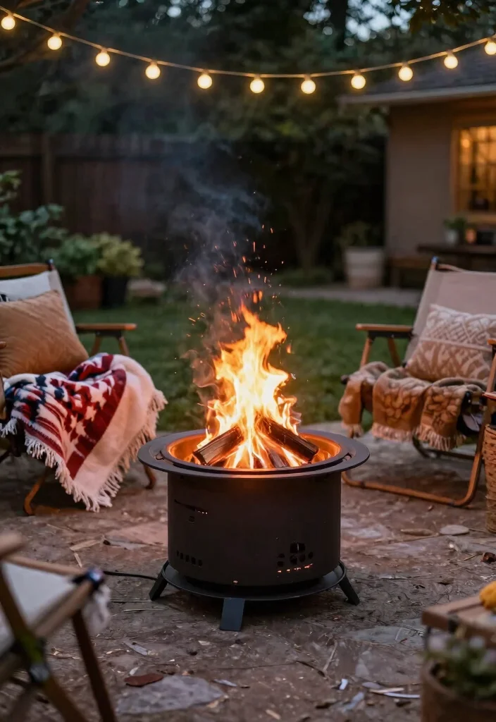 15 Patio Fireplace Ideas on a Budget Without a Full Masonry Build 12 15 Patio Fireplace Ideas on a Budget Without a Full Masonry Build - 11. Portable Fire Pits: Take the Warmth Anywhere 1