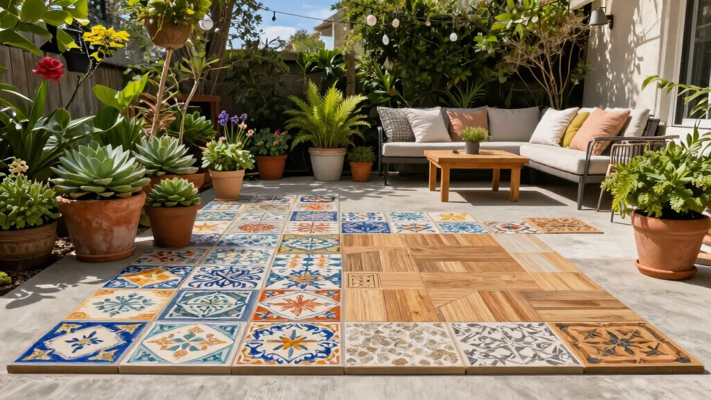 15 Patio Tiles Over Concrete That Don't Require Removal