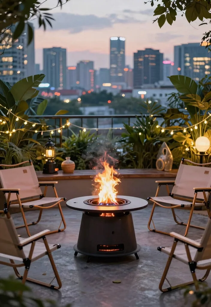 15 Smokeless Fire Pit Ideas for Small Patios Without Smoke Drift - 2. Portable Fire Pits for Easy Mobility 1