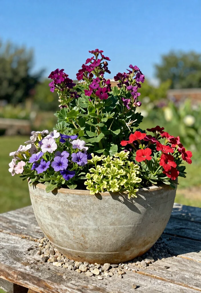 15 Summer Flower Pots That Bloom All Season Without Replanting - 2. Low-Maintenance Marvels 1