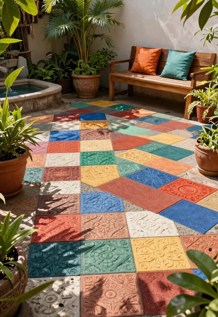 15 Terrace Tiles Outdoor Ideas That Won't Crack in Freeze-Thaw Cycles - 1. Recycled Rubber Tiles: The Eco-Warrior 1