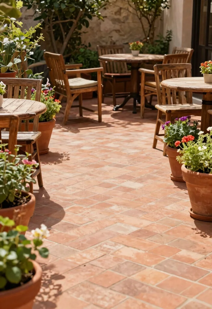 15 Terrace Tiles Outdoor Ideas That Won't Crack in Freeze-Thaw Cycles - 5. Clay Terracotta Tiles: Rustic Charm 1