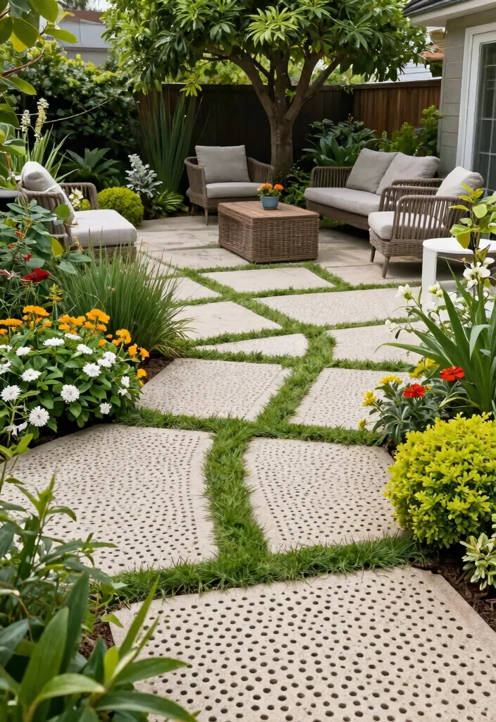 15 Terrace Tiles Outdoor Ideas That Won't Crack in Freeze-Thaw Cycles - 7. Porous Pavers: Nature’s Drainage Solution 1