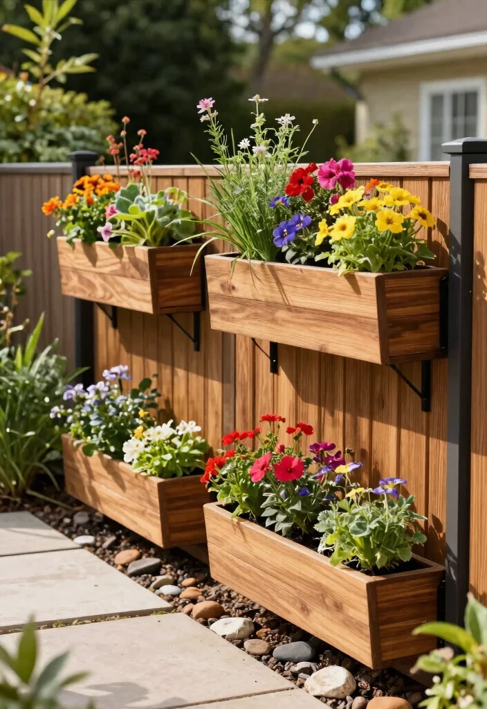 18 Unique Fence Ideas That Hide Eyesores and Boost Curb Appeal 11 18 Unique Fence Ideas That Hide Eyesores and Boost Curb Appeal - 10. Fence with Built-in Planters 1