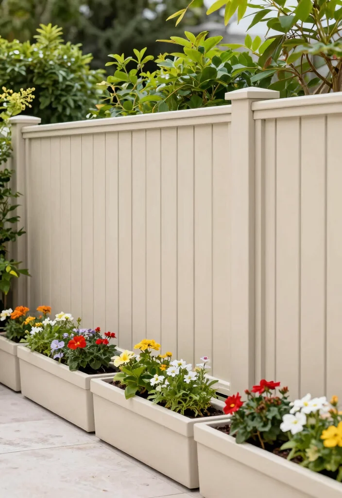 18 Unique Fence Ideas That Hide Eyesores and Boost Curb Appeal 16 18 Unique Fence Ideas That Hide Eyesores and Boost Curb Appeal - 15. Modern Vinyl Fencing 1