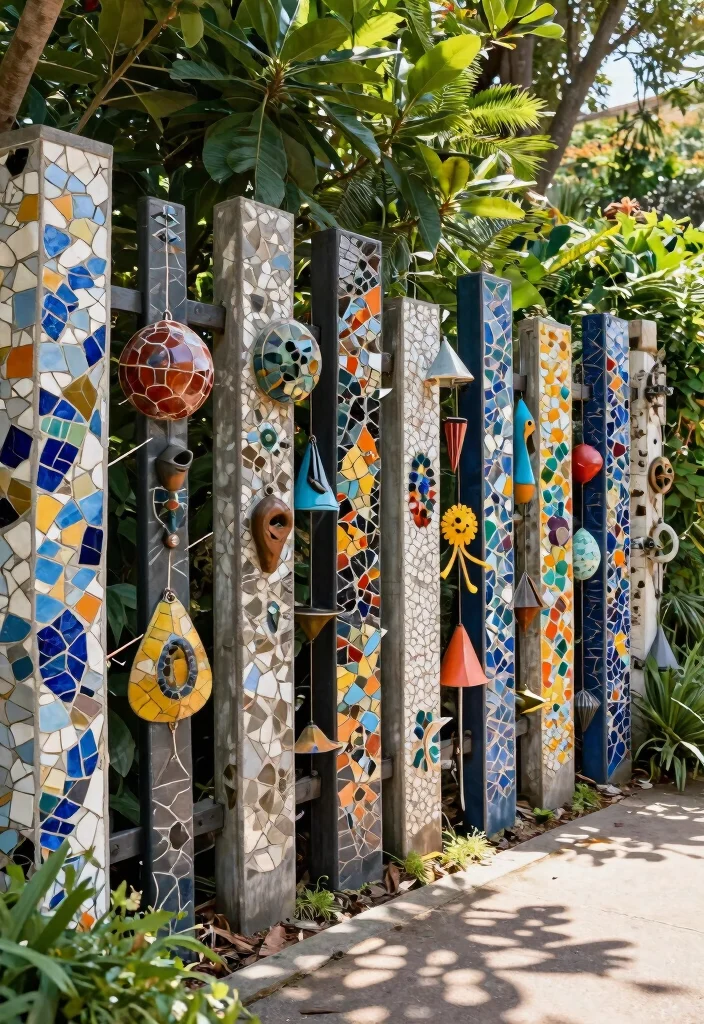 18 Unique Fence Ideas That Hide Eyesores and Boost Curb Appeal 19 18 Unique Fence Ideas That Hide Eyesores and Boost Curb Appeal - 18. Art Installation Fencing 1